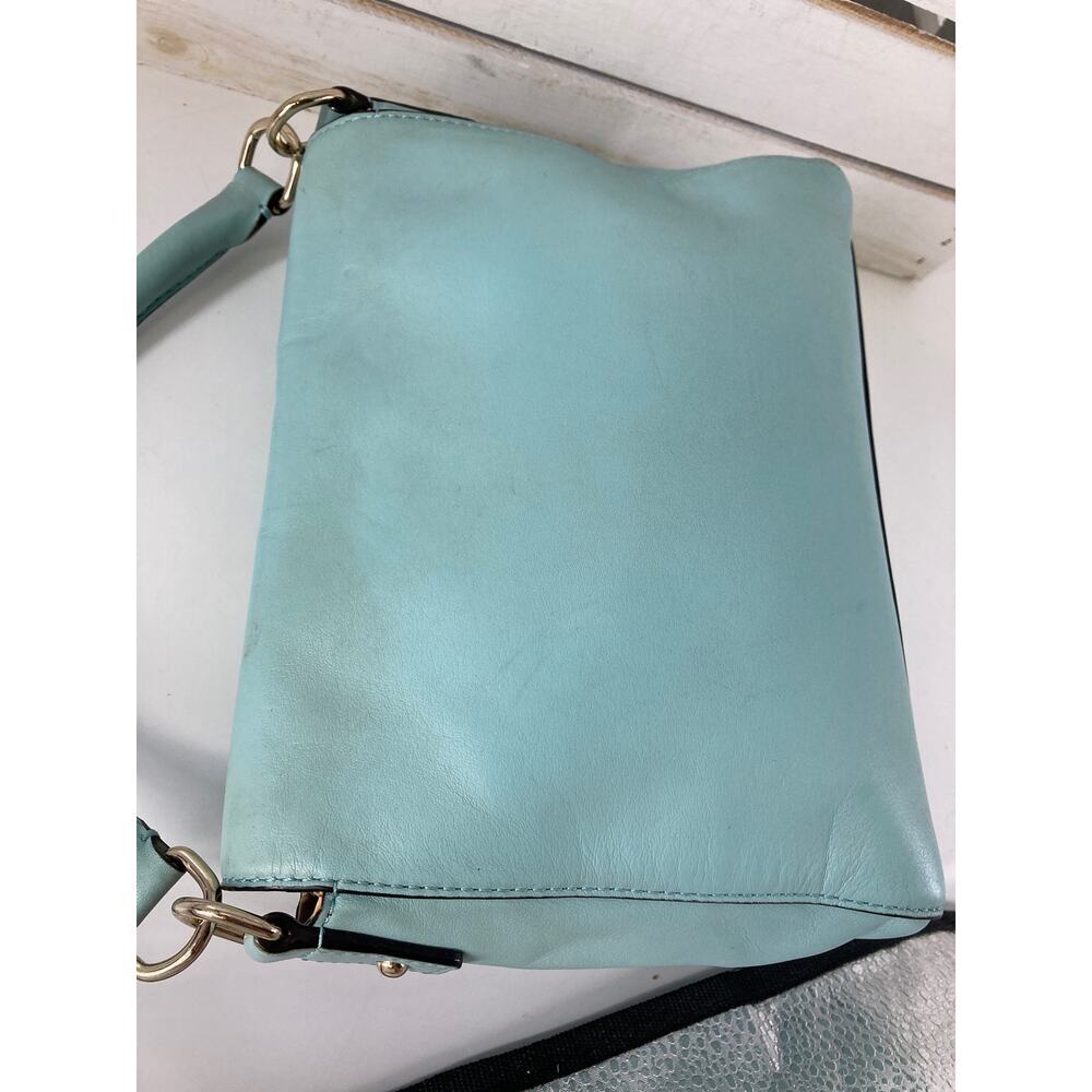 KATE SPADE SMALL LIGHT BLUE SMOOTH LEATHER CROSSBODY BAG - Picture 7 of 16
